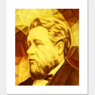 Charles Spurgeon Golden Colourful Portrait | Charles Spurgeon Artwork 10 Posters and Art